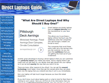 Tablet Screenshot of direct-laptops-guide.com